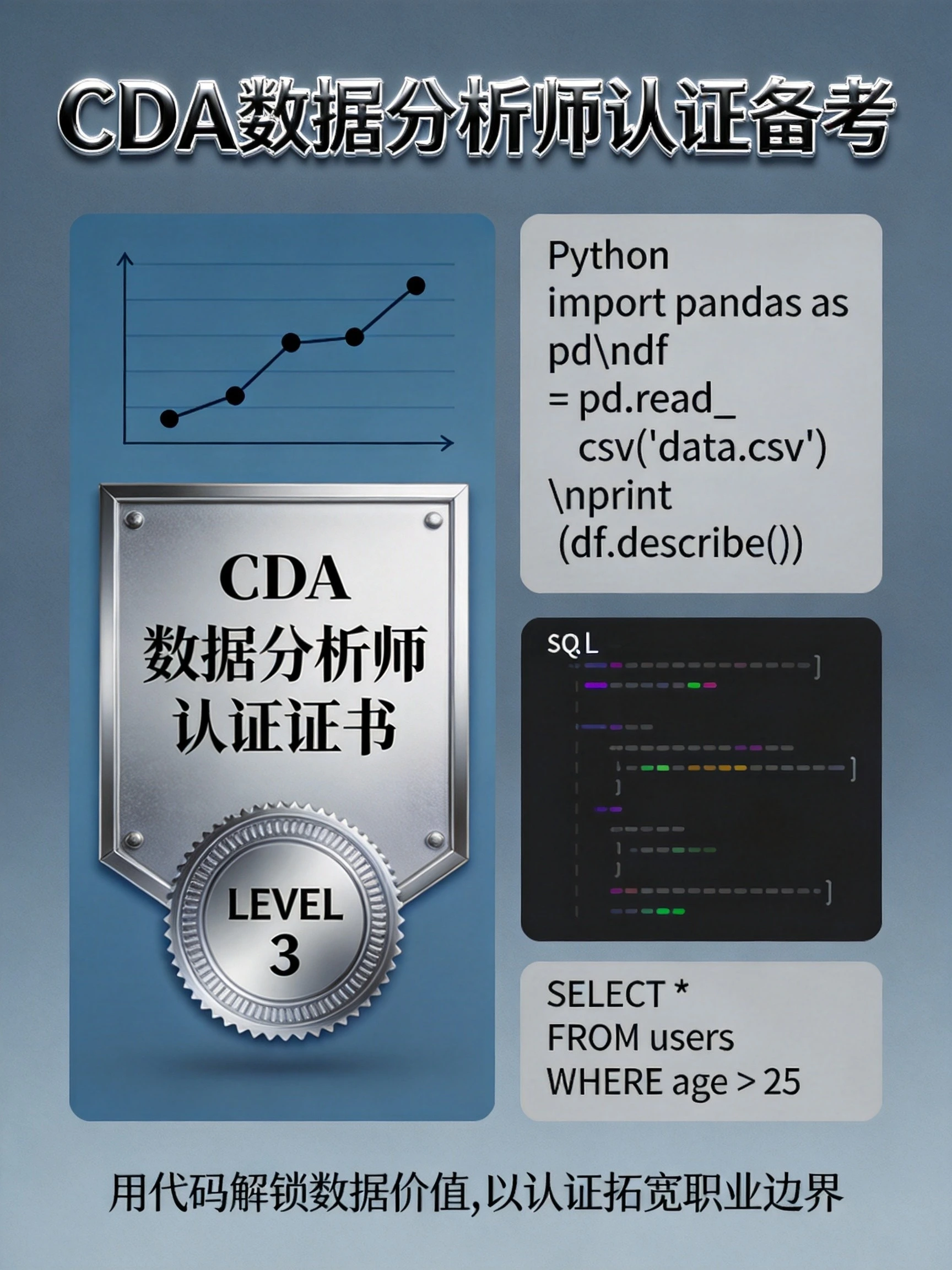 CDA数据分析师认证备考指南2026版：从Level I到Level III的通关攻略