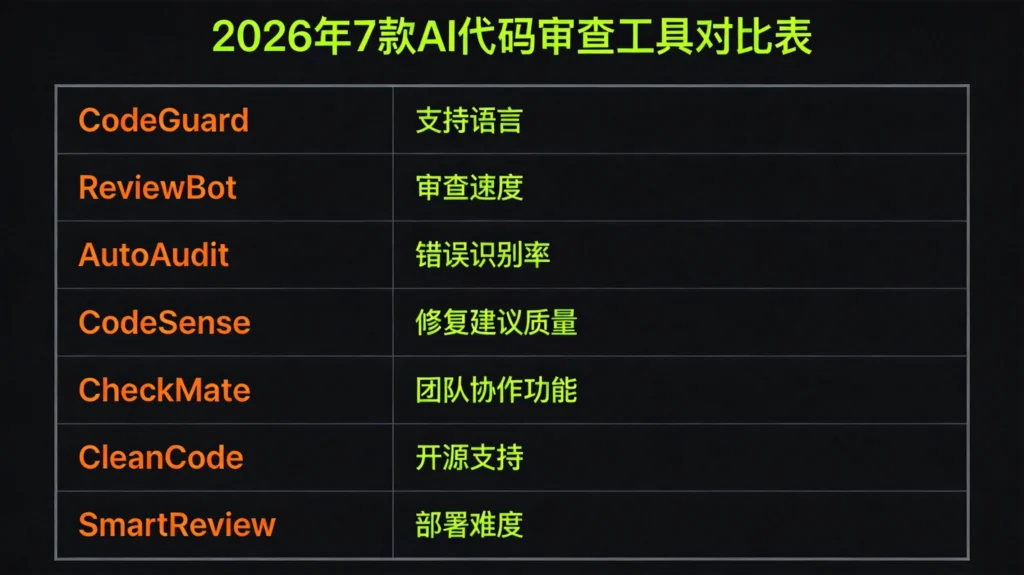 7款AI代码审查工具对比,GitHub Copilot通义灵码文心快码等集成能力语言支持与隐私维度评分