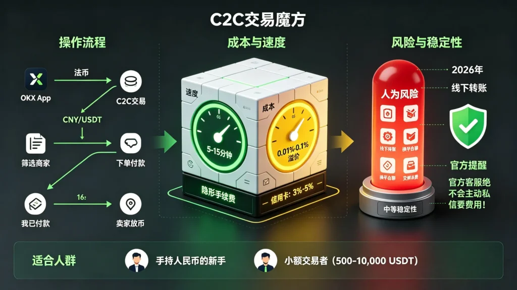 关于 OKX C2C 法币交易的插图