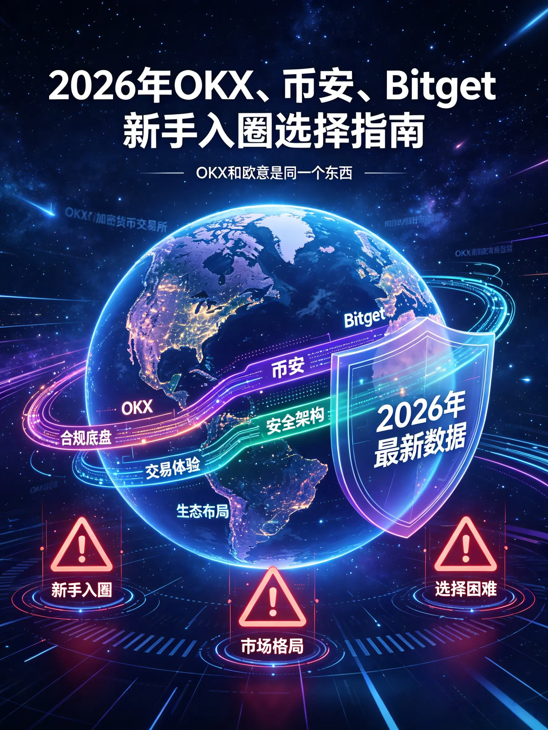 2026 年三大加密交易所新手选择指南
