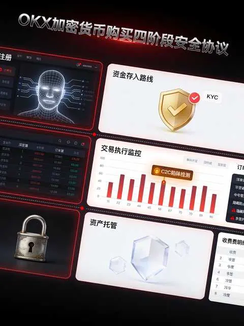 OKX注册入金交易保管四阶段安全协议终端面板