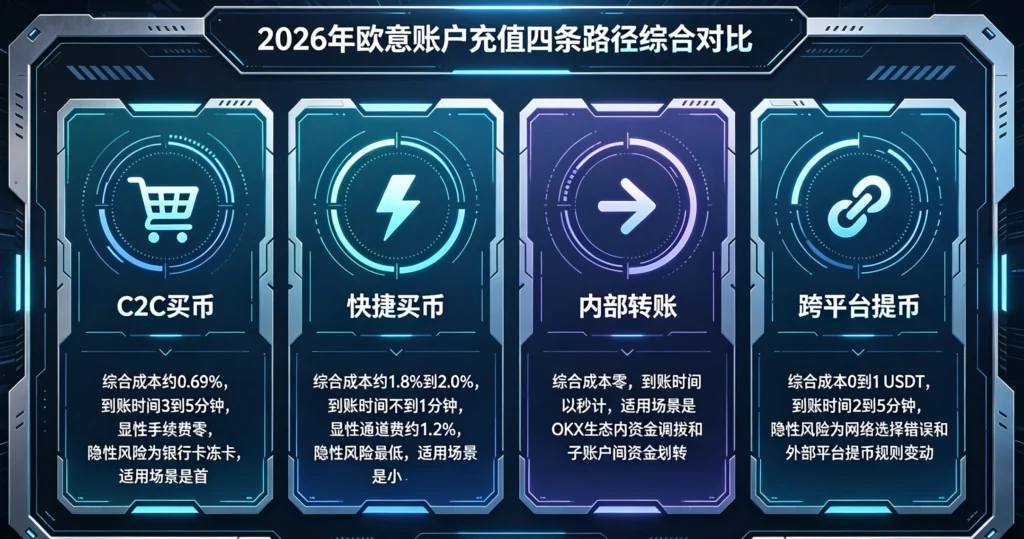 充值路径综合对比