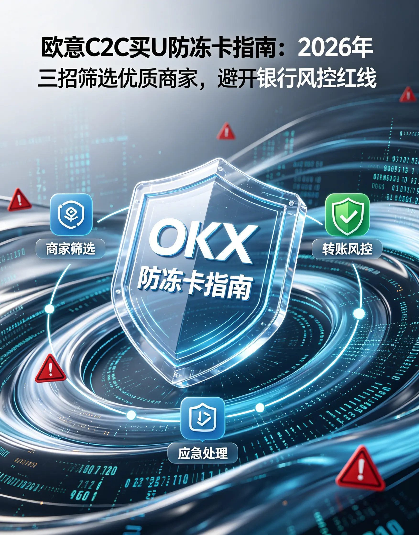 C2C买U防冻卡指南：2026年三招筛选优质商家，避开银行风控红线