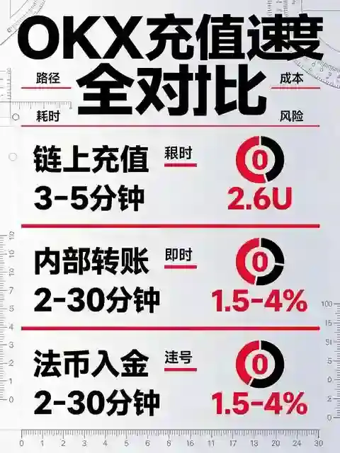 OKX充值全解析：链上充值、内部转账与法币入金，哪种最快？