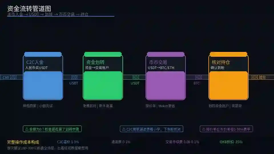 管道流转:CNY→USDT→BTC→钱包