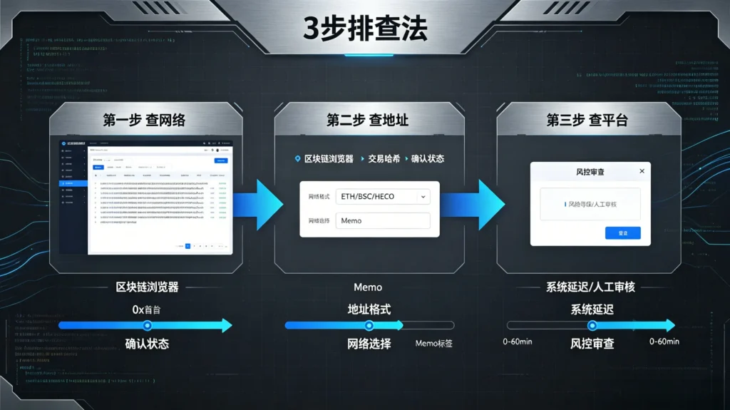 3 步排查法流程图
