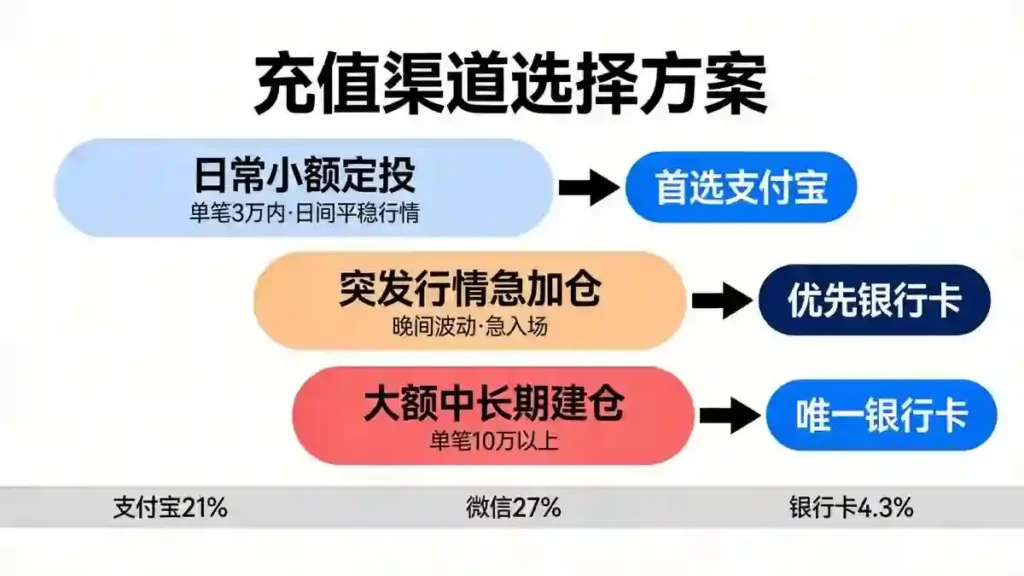分场景充值渠道决策