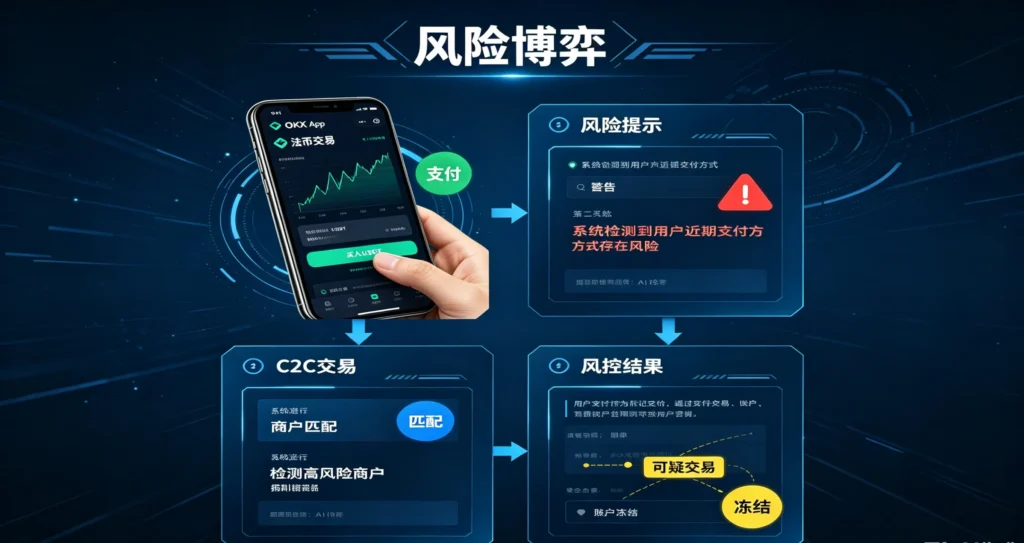 C2C 资金流转风险示意图