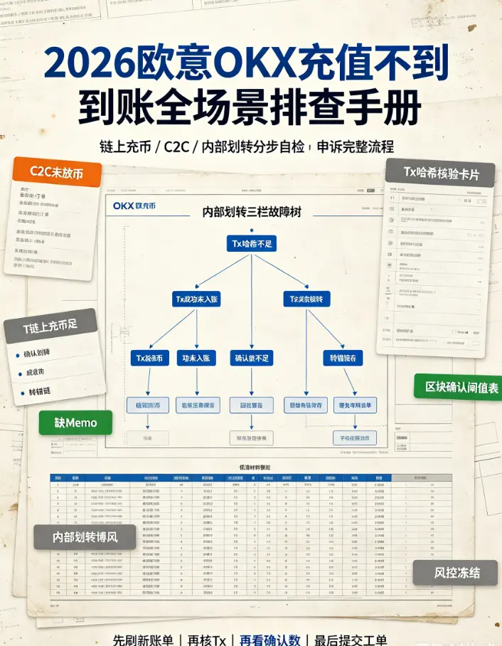 交易所充值不到账怎么办？从链上转账到内部划转的全场景排查手册