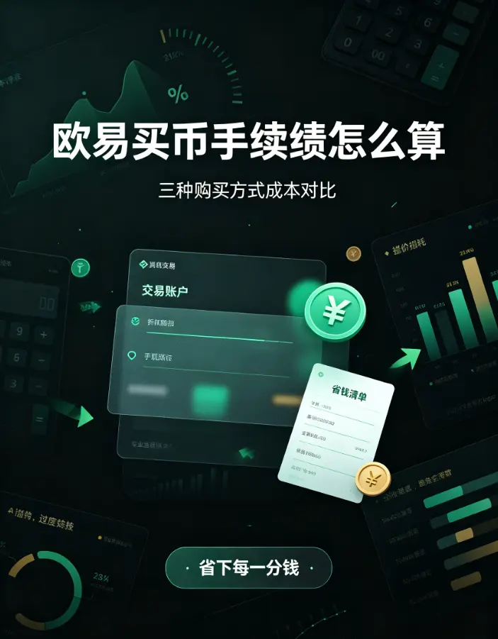 买币手续费怎么算？三种购买方式成本对比，帮你省下每一分钱