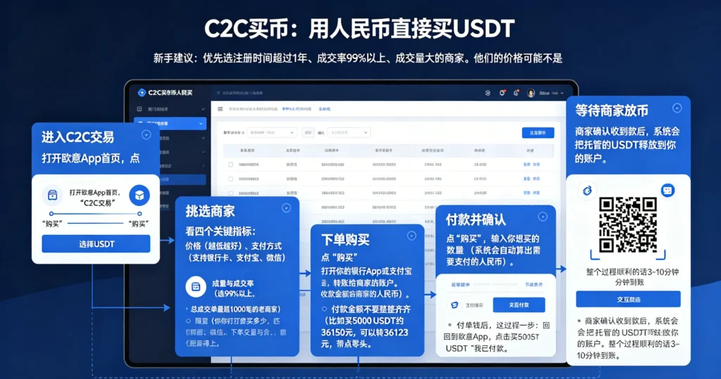 链上 C2C 充值步骤图解