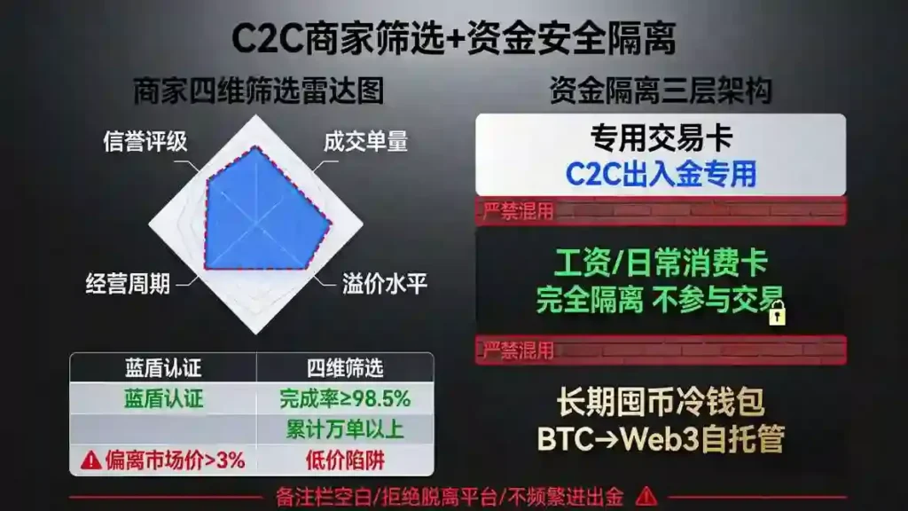 C2C商家四维筛选+资金隔离矩阵