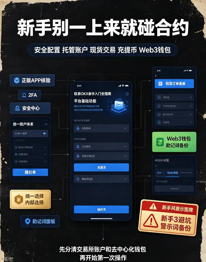 交易所新手入门全指南:平台基础功能快速上手|账户设置、交易、Web3钱包完整实操
