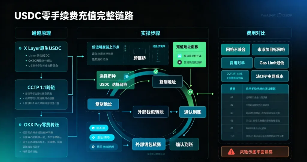 USDC 零费充值链路