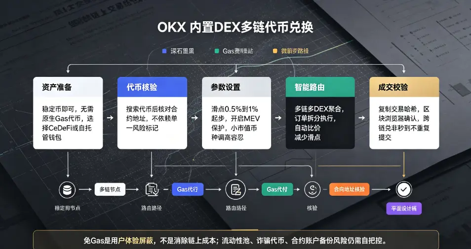 多链代币兑换流程地图