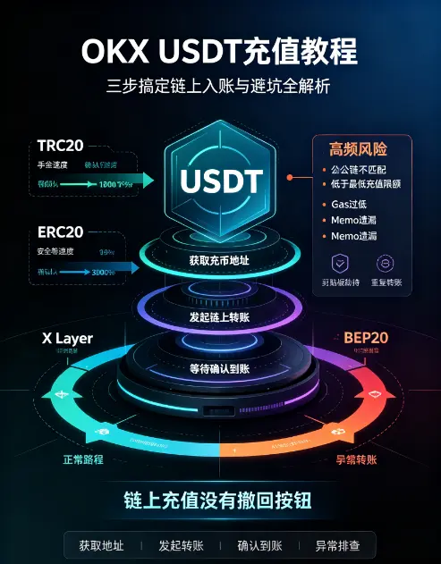 交易所充值教程：三步搞定USDT资金入账｜链上充币避坑全解析2026